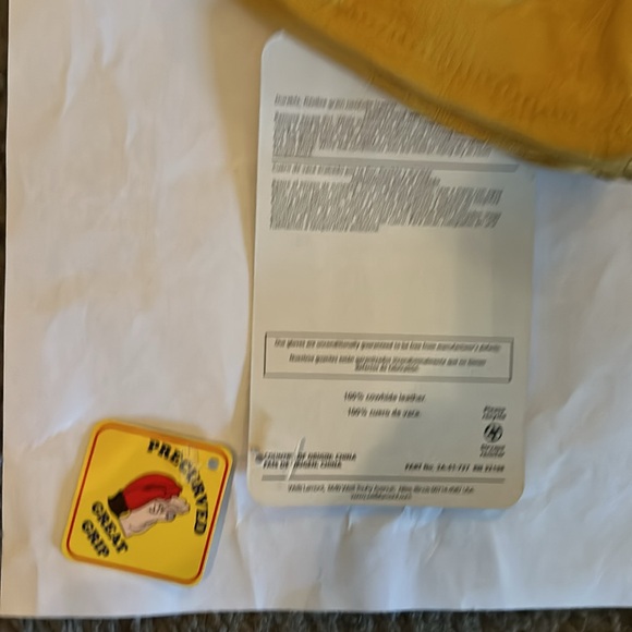 Wells Lamont GRIPS Premium Leather Gloves NWT Natural - Picture 4 of 4